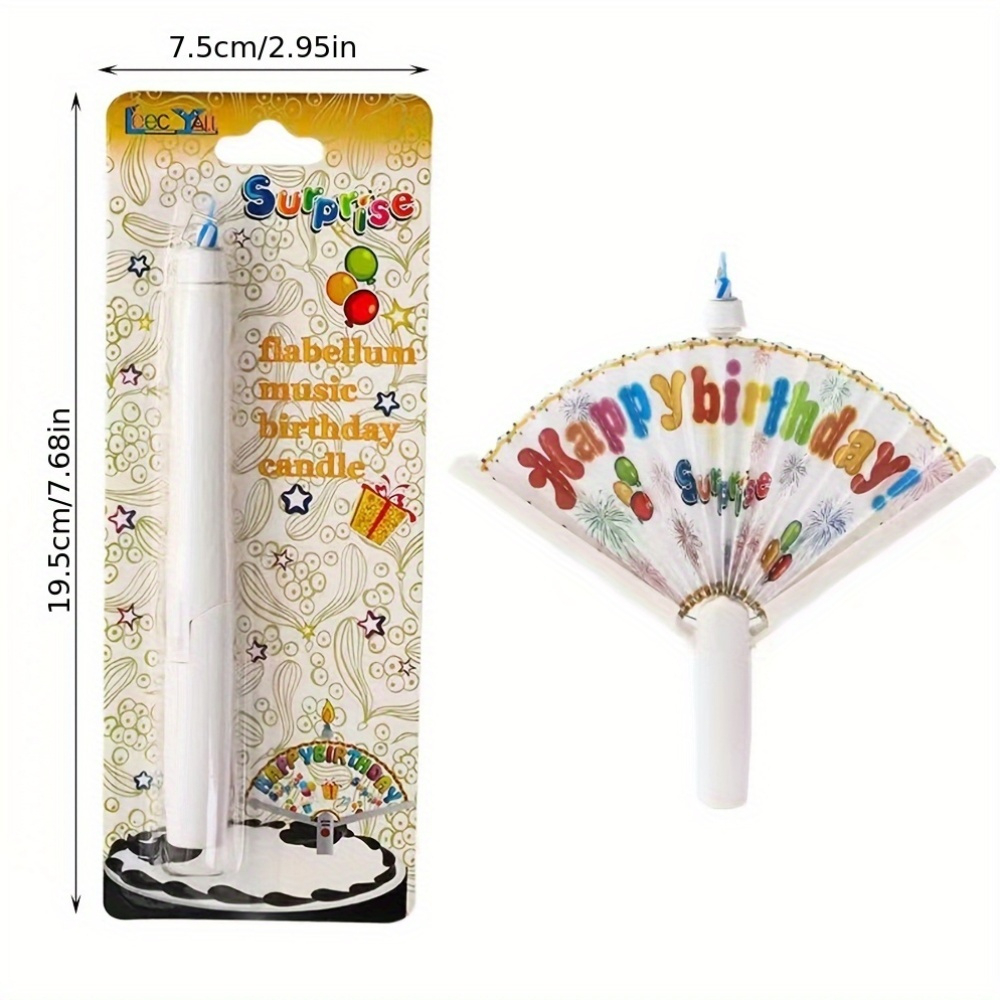 Science Of Happiness - 1pc Vibrant Multi-Color Automatic Open Fan