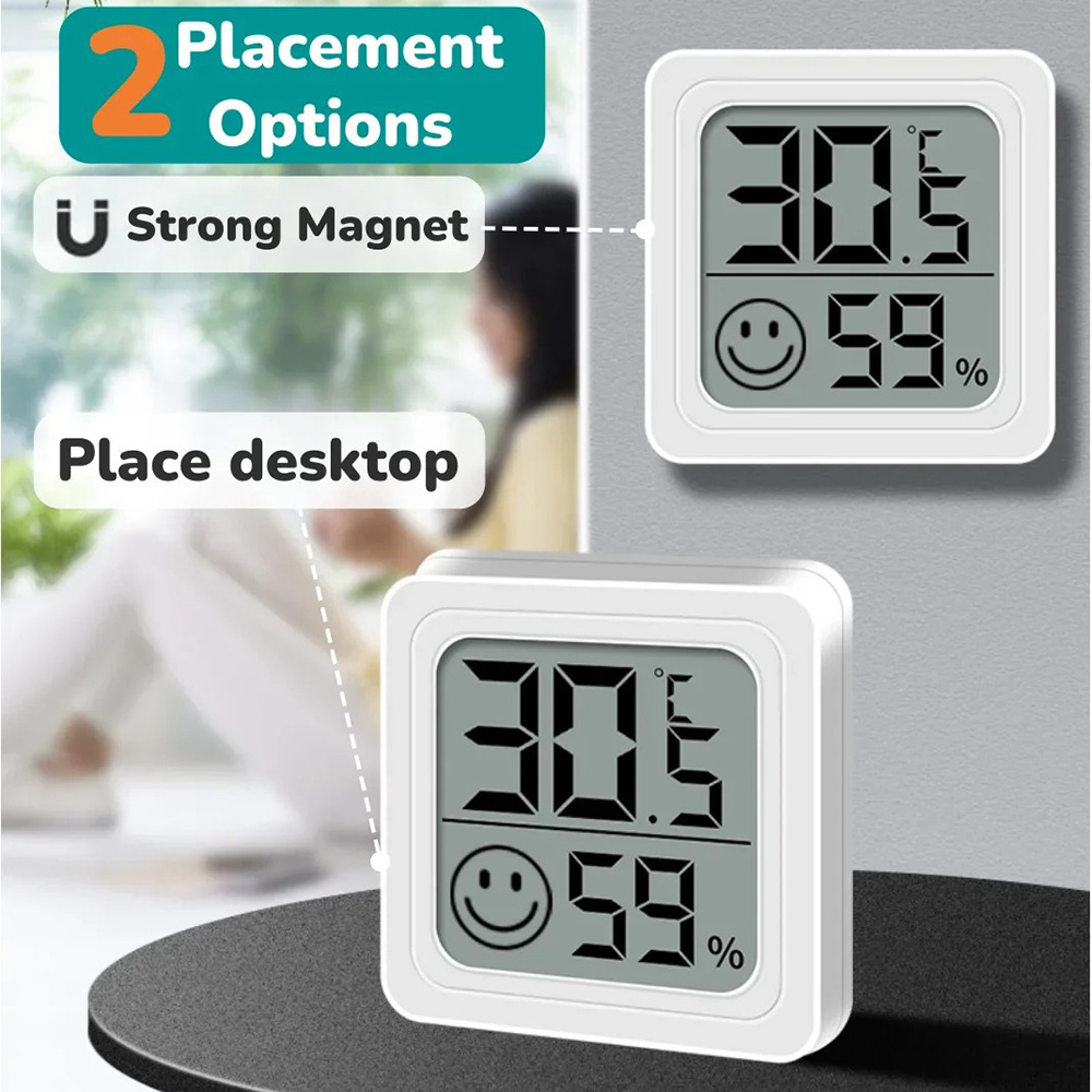 Portable LCD Digital Thermomet - Weather Station Indoor reseña y precio