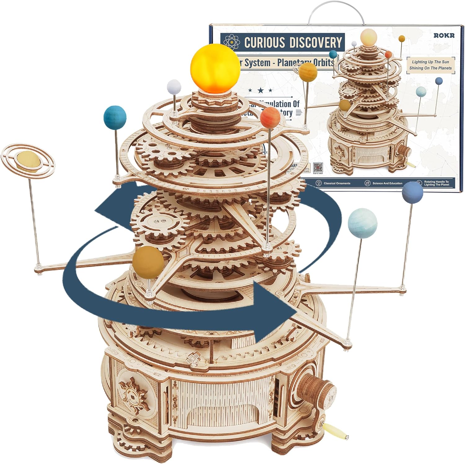 3D Wooden Puzzles for Adults-O - Solar System Orrery reseña y precio