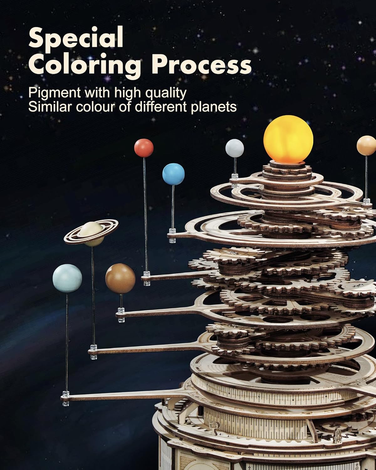 3D Wooden Puzzles for Adults-O - Solar System Orrery reseña y precio