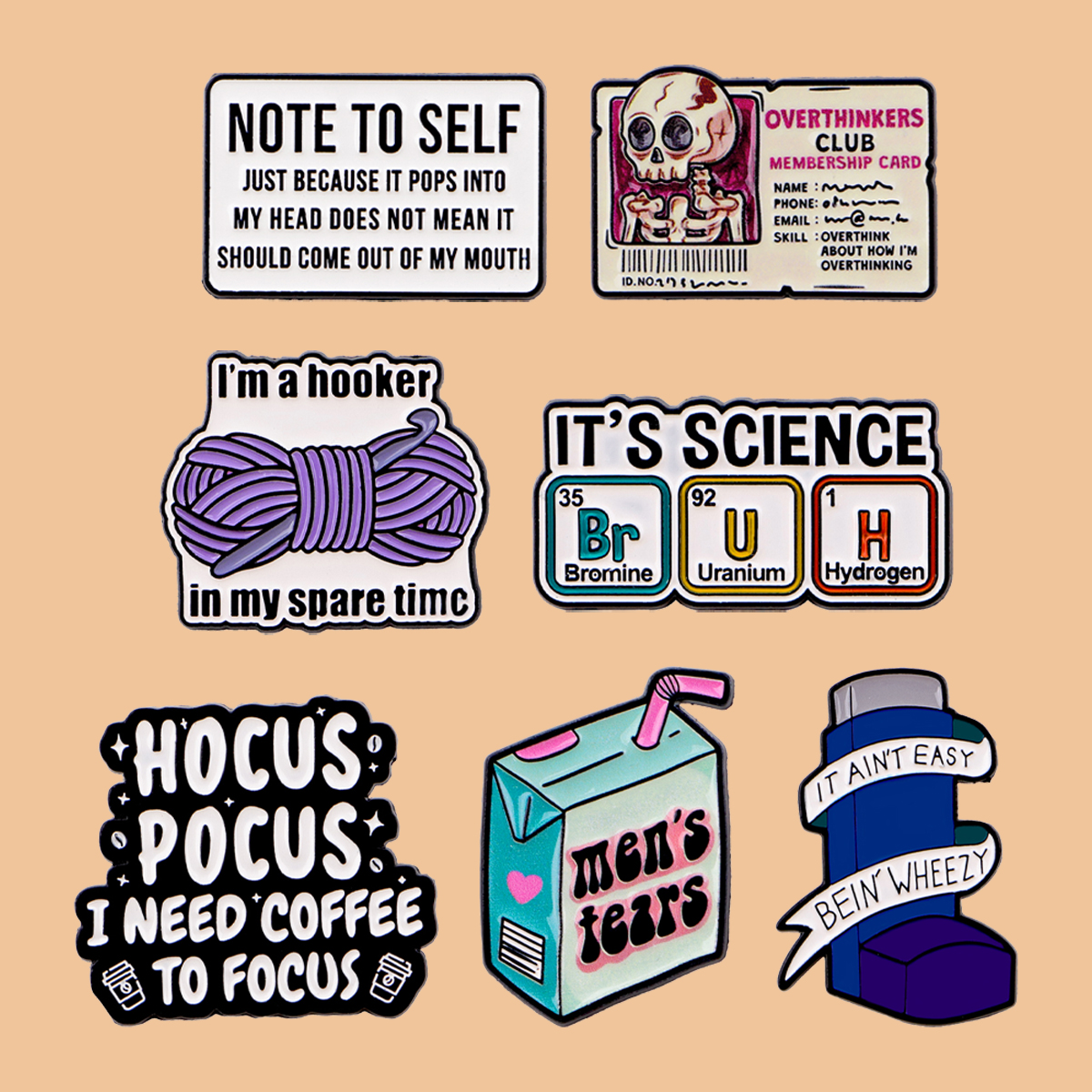 Funny Cartoon Quotes Enamel Pi - Science Bob reseña y precio