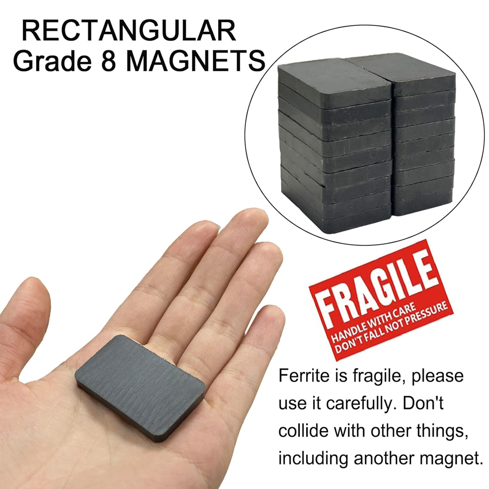 Ferrite Ceramic Blocks Magnets - Hobby Is Science reseña y precio