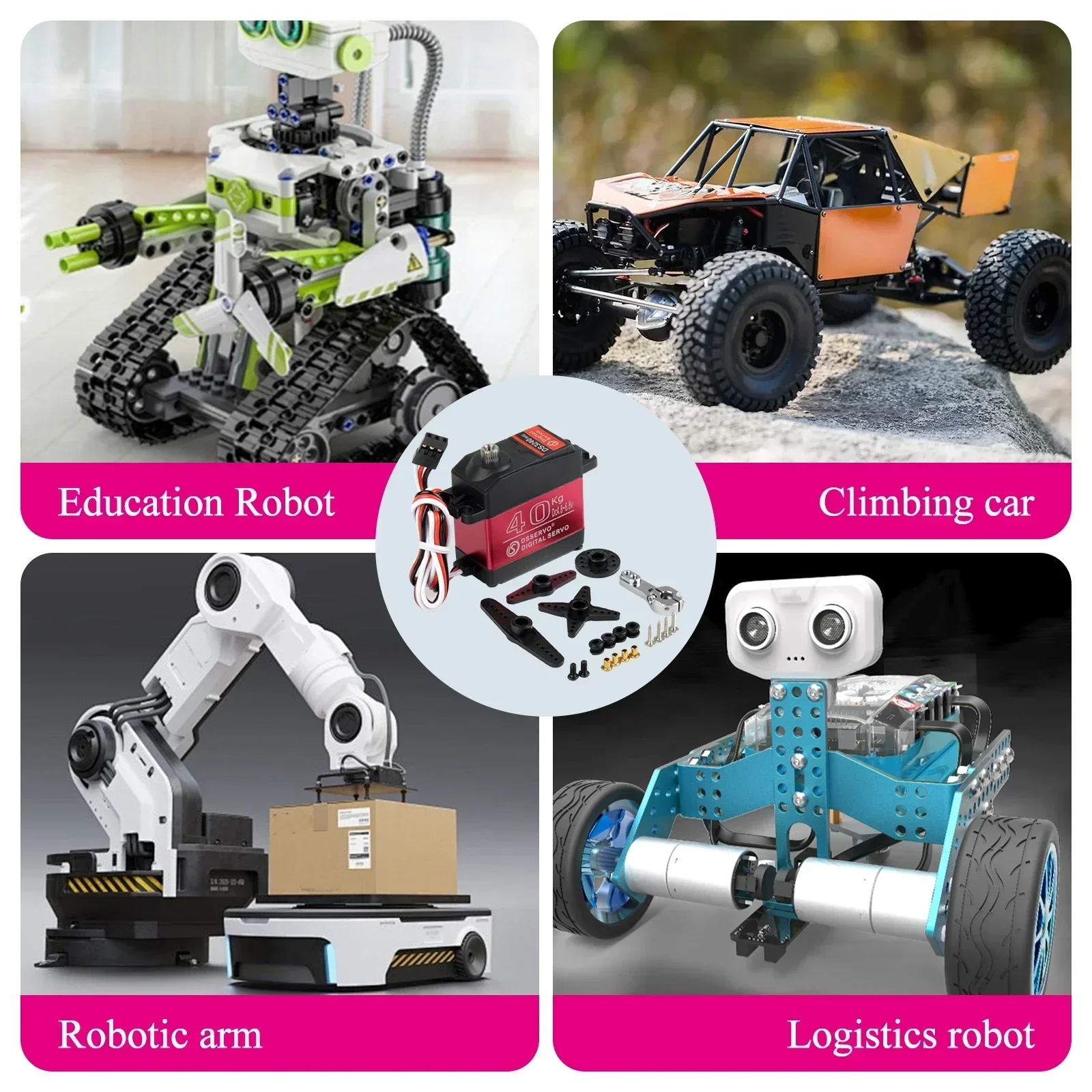 Digital Servo 40KG 180/270 Deg - Robot Arm Motor reseña y precio
