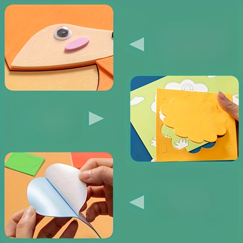 Children's 3D Stickers, 10 Ran - Science Project Diy reseña y precio