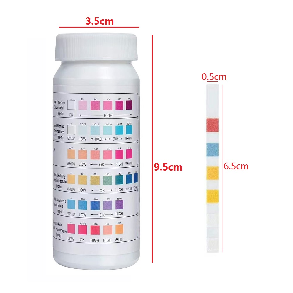 50pcs/Bottle Multipurpose 6 in - Ph Strip Test reseña y precio