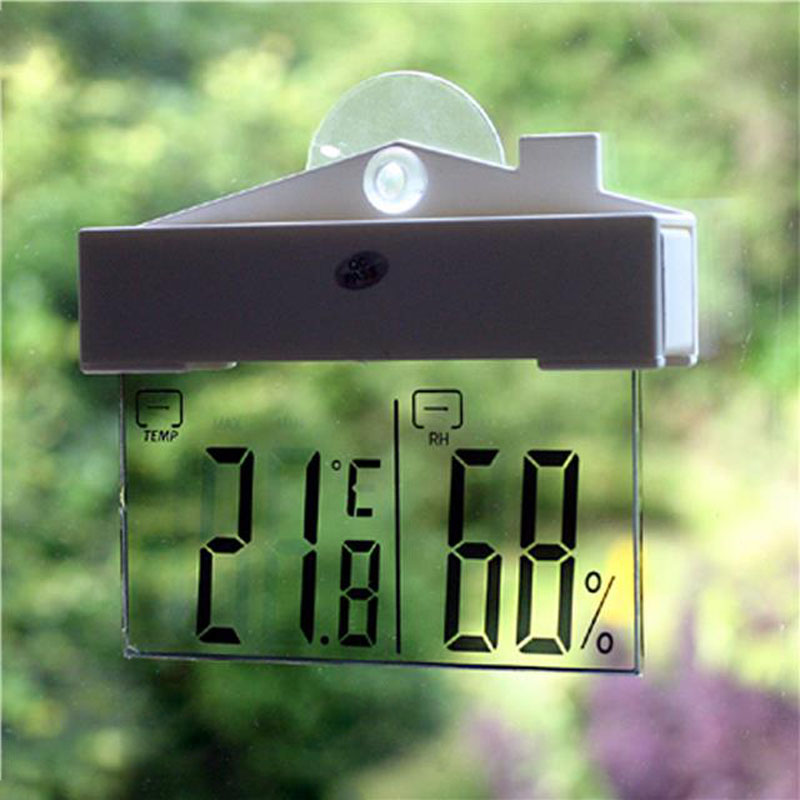 Digital Window Thermometer Hyd - Weather Station Indoor reseña y precio