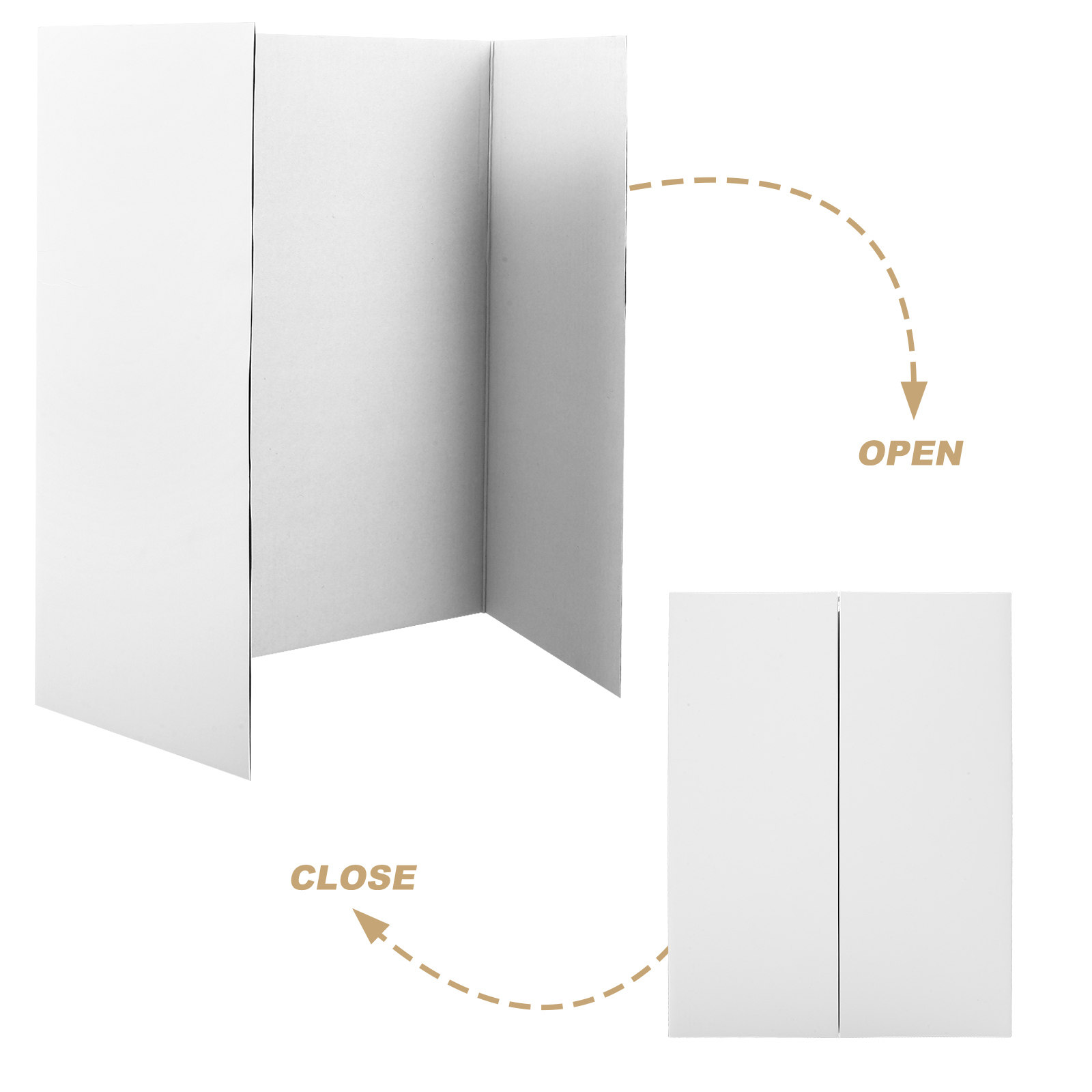 1Set White Trifold Poster Disp - Science Project reseña y precio
