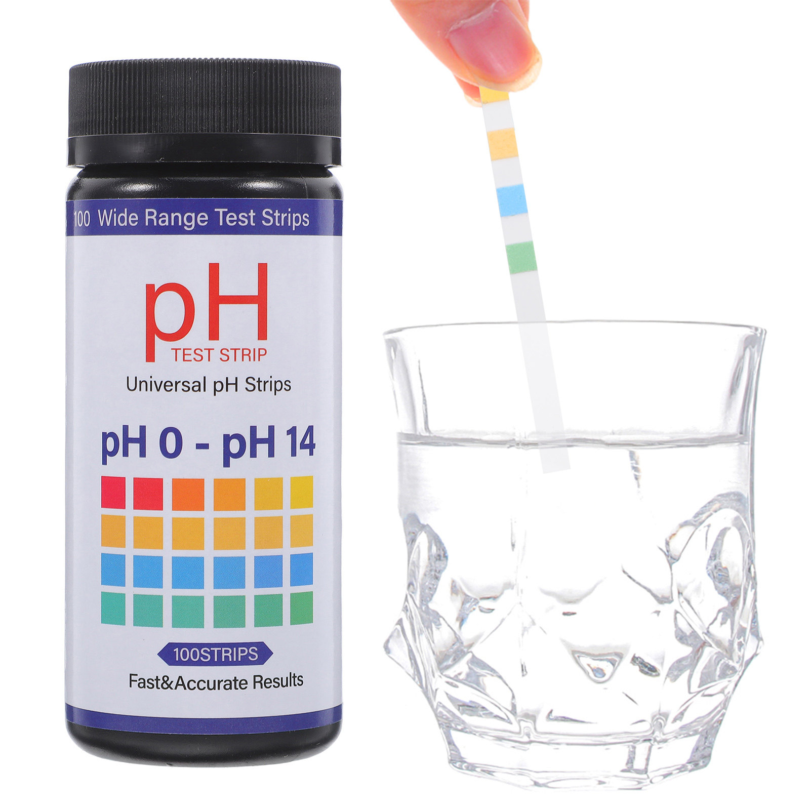 100Pcs PH Test Paper 0-14 Wide - Ph Strip Test reseña y precio
