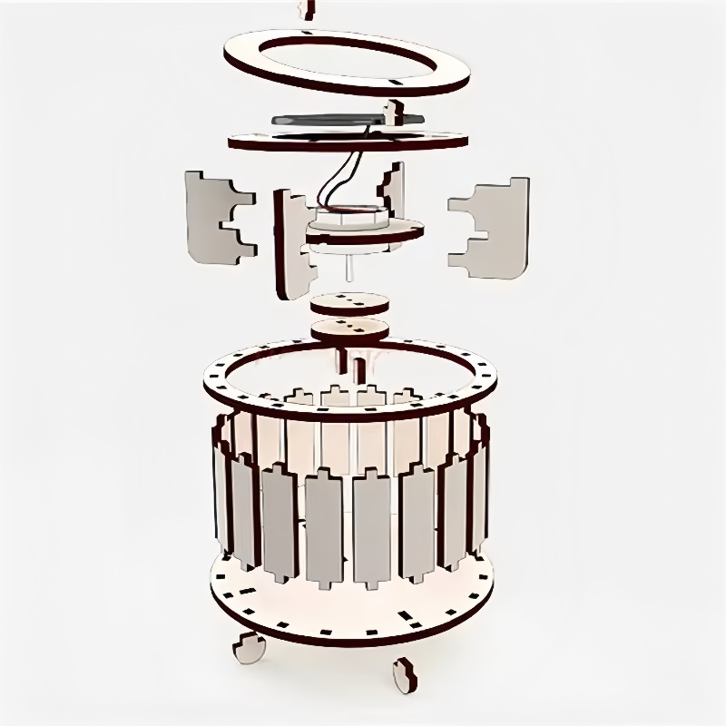 1 PCS DIY Solar Double Ring Ma - Science Toys reseña y precio