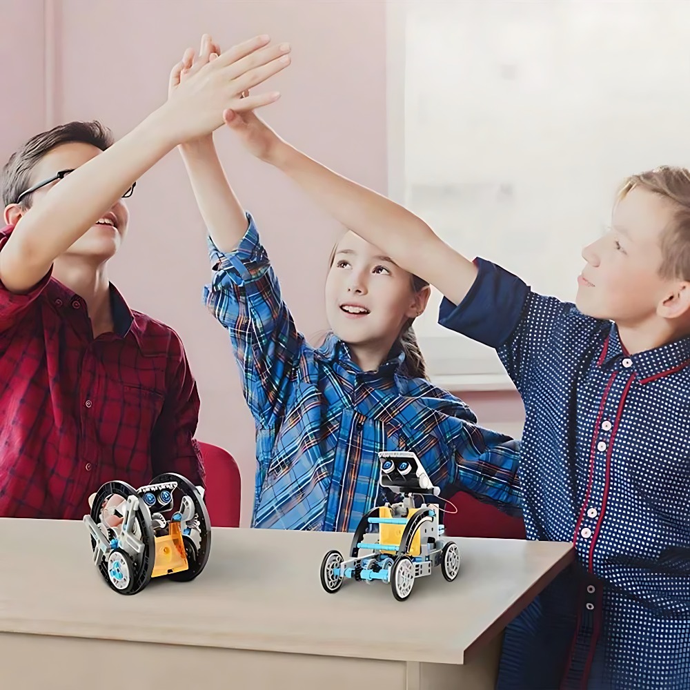 Solar Robot Building Blocks 12 - Science Toys Diy reseña y precio