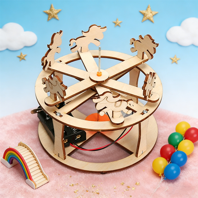 HUAHUABuild Your Own Carousel  - Science Project Diy reseña y precio