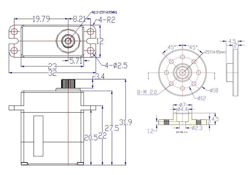 Feetech HLS3606M Constant Forc - Robot Arm Motor reseña y precio