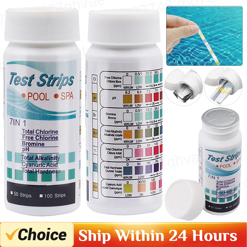 7 in 1 Swimming Pool PH Test P - Ph Strip Test reseña y precio