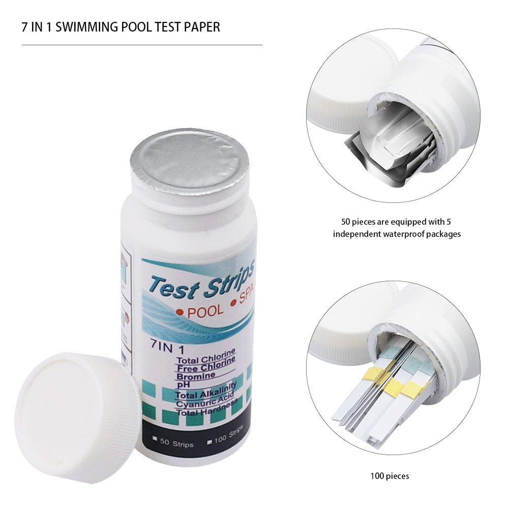 7 in 1 Swimming Pool PH Test P - Ph Strip Test reseña y precio