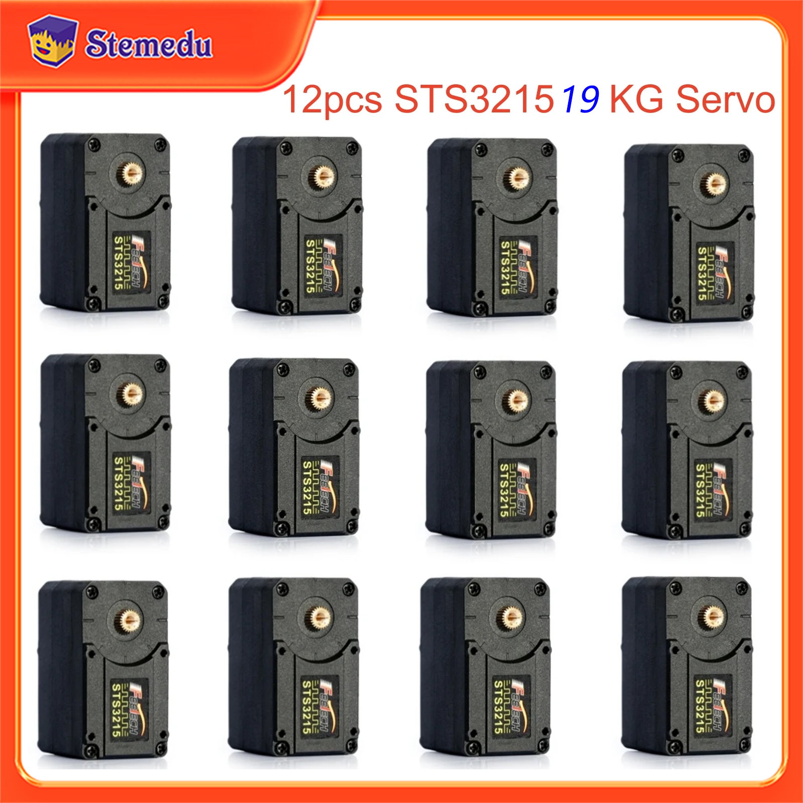 12PCS Feetech STS3215 19KG 7.4 - Robot Arm Motor reseña y precio