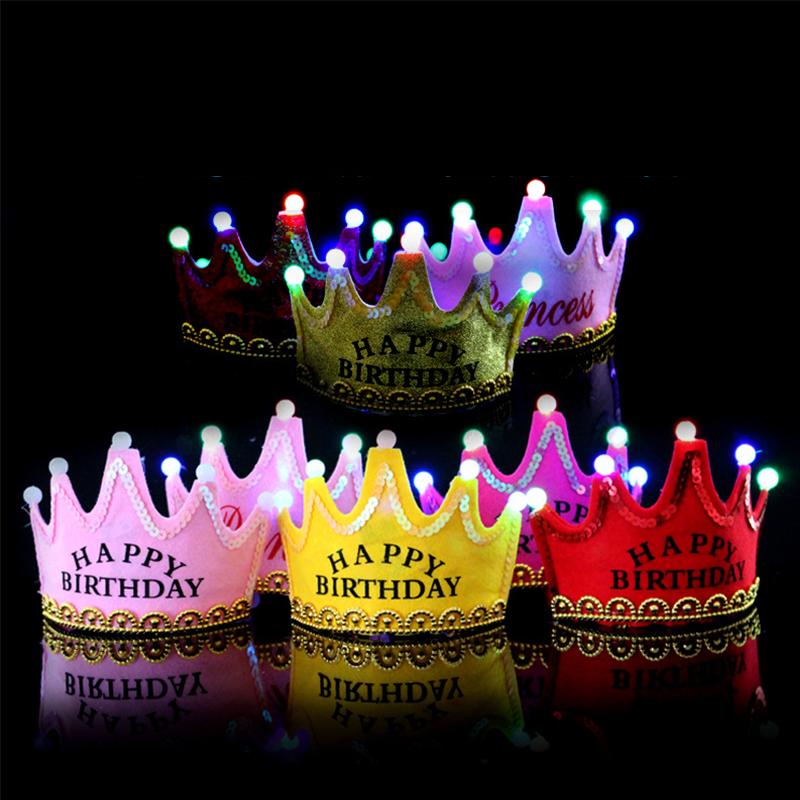 LED Happy Birthday Party Crown - Science Of Happiness reseña y precio