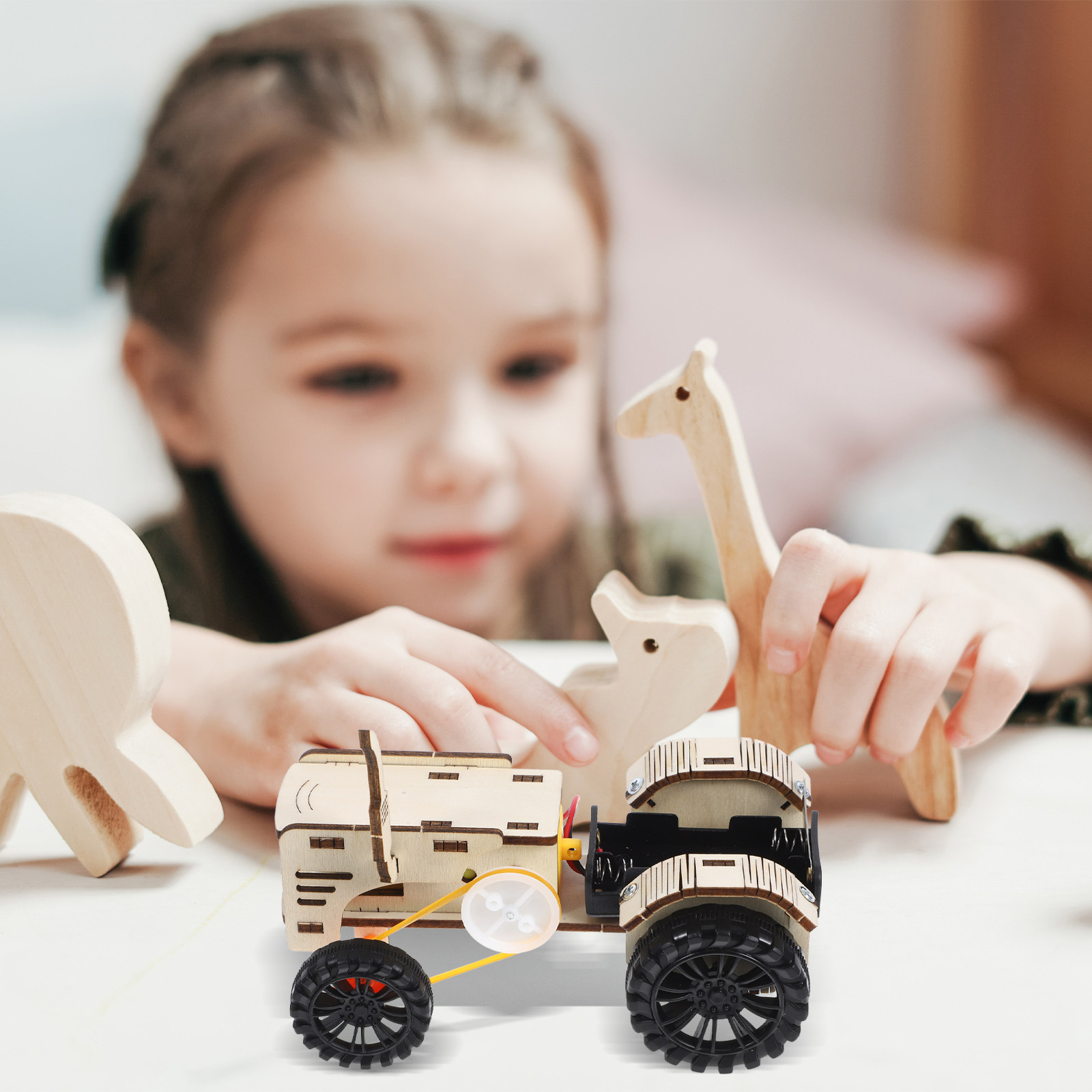 1Set DIY Tractor Science Exper - Science Project Diy reseña y precio