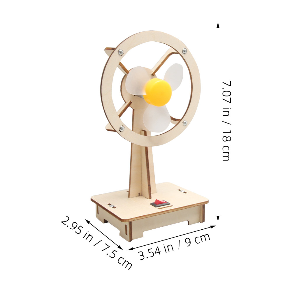 1Set Wooden Fan DIY Assembly M - Science Toys reseña y precio