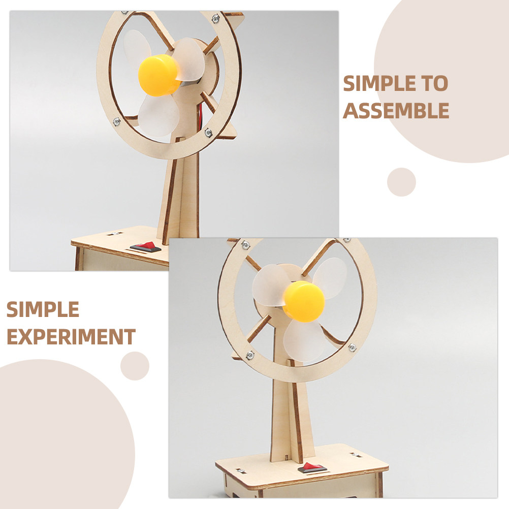 1Set Wooden Fan DIY Assembly M - Science Toys reseña y precio