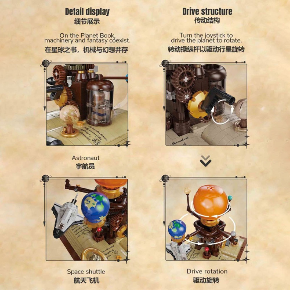 672pcs Solar System Orrery Bui - Solar System Orrery reseña y precio