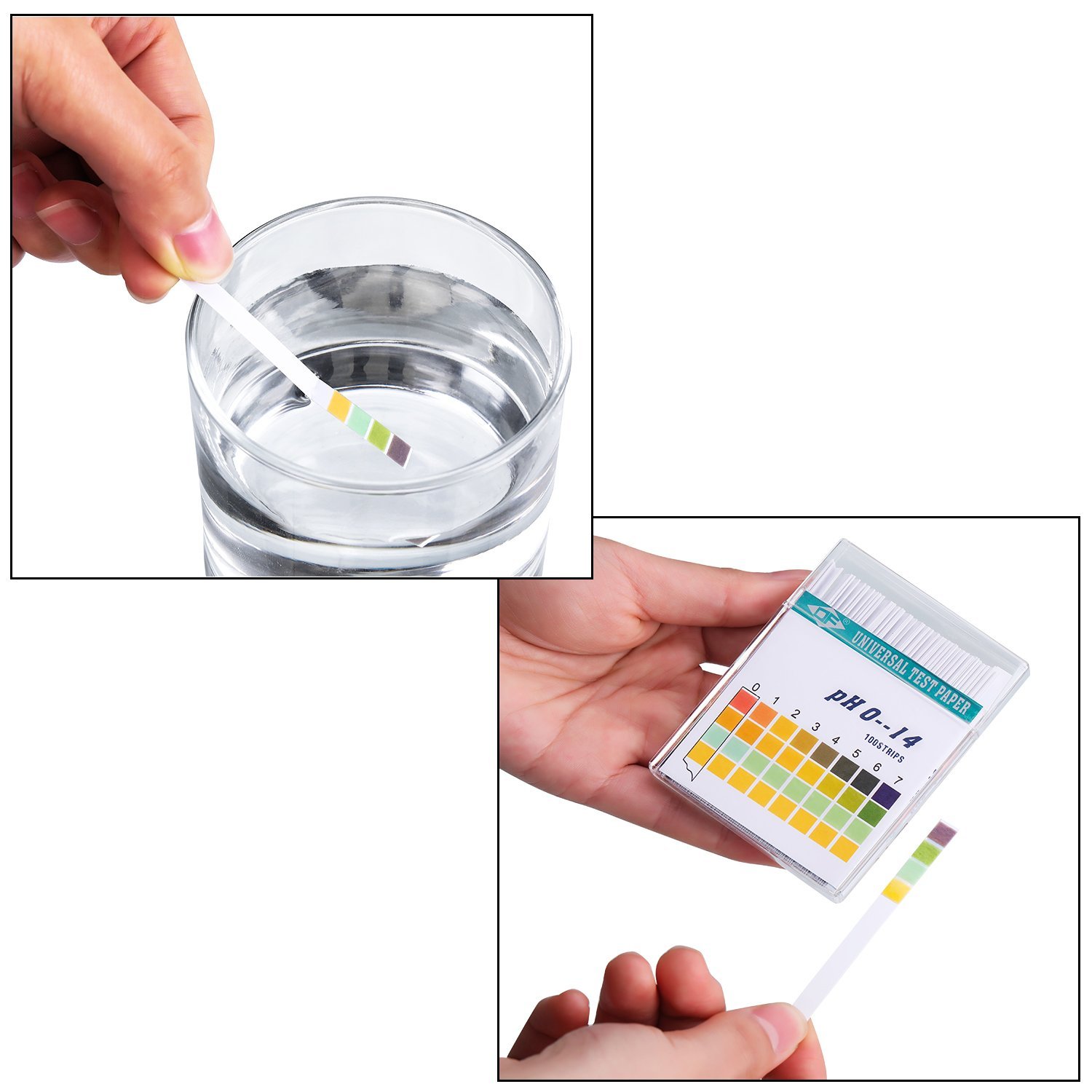 100 Strips 0-14 PH Alkaline Ac - Ph Strip Test reseña y precio