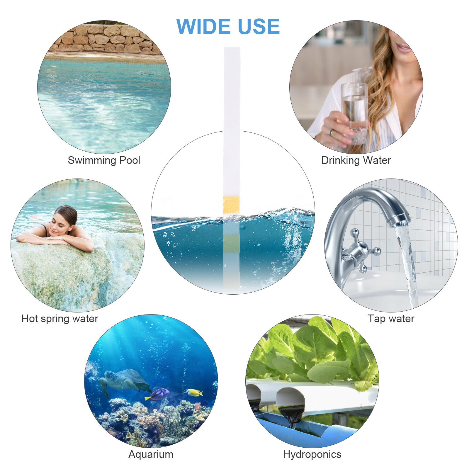 50Pcs Water Testing Strips PH  - Ph Strip Test reseña y precio
