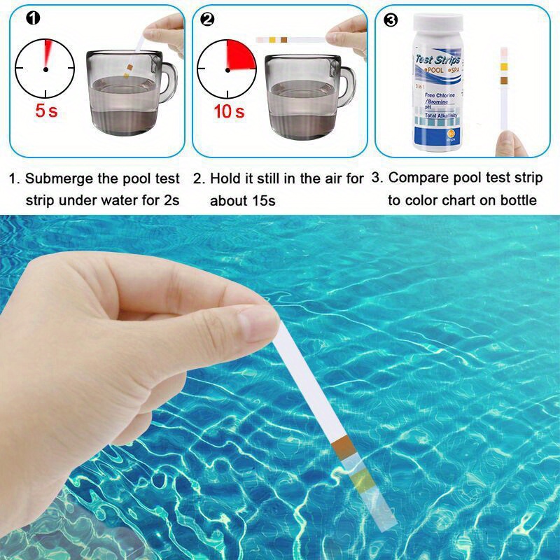 Chlorine PH Test Strips SPA Sw - Ph Strip Test reseña y precio