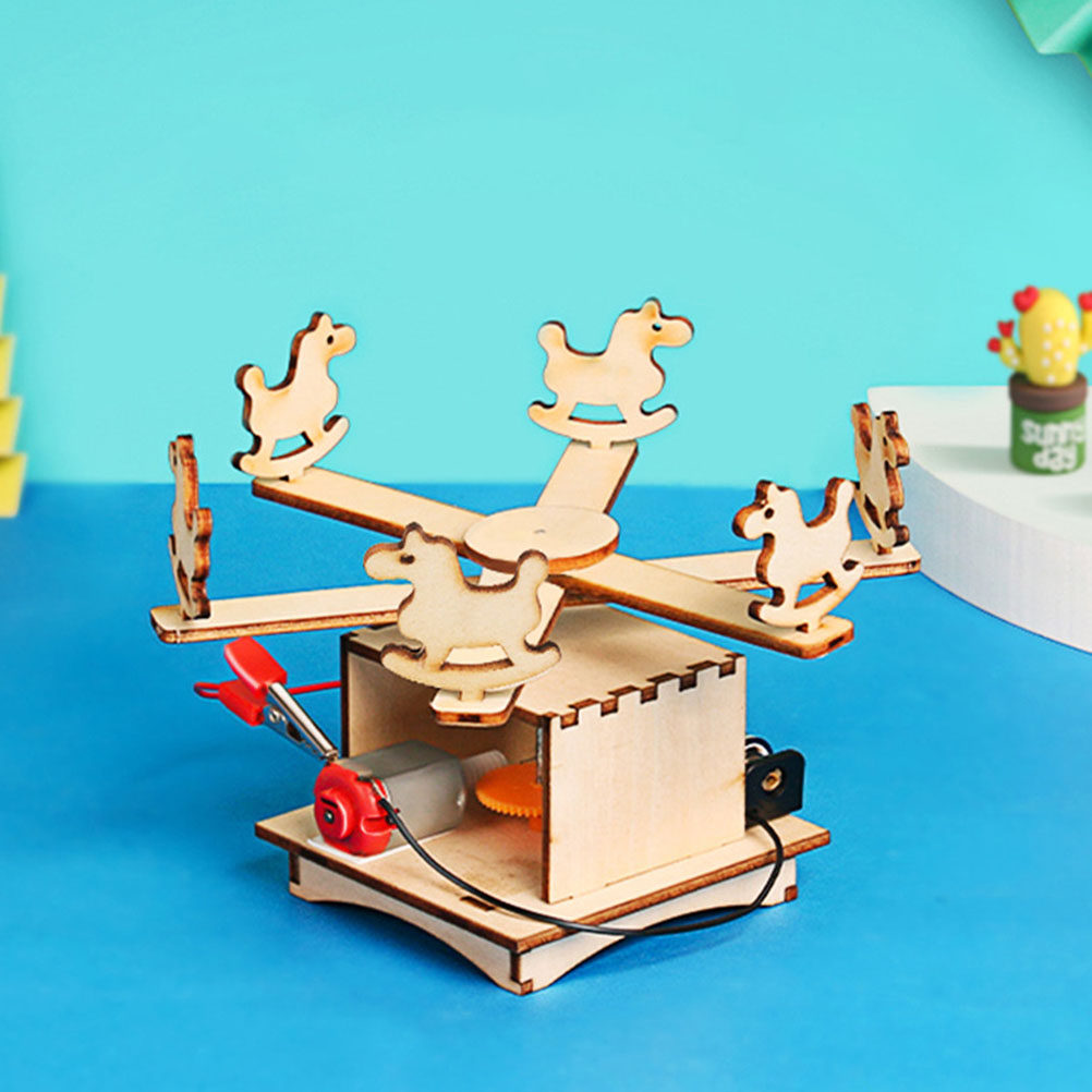 DIY Wooden Merry-Go-Round Asse - Science Project Diy reseña y precio