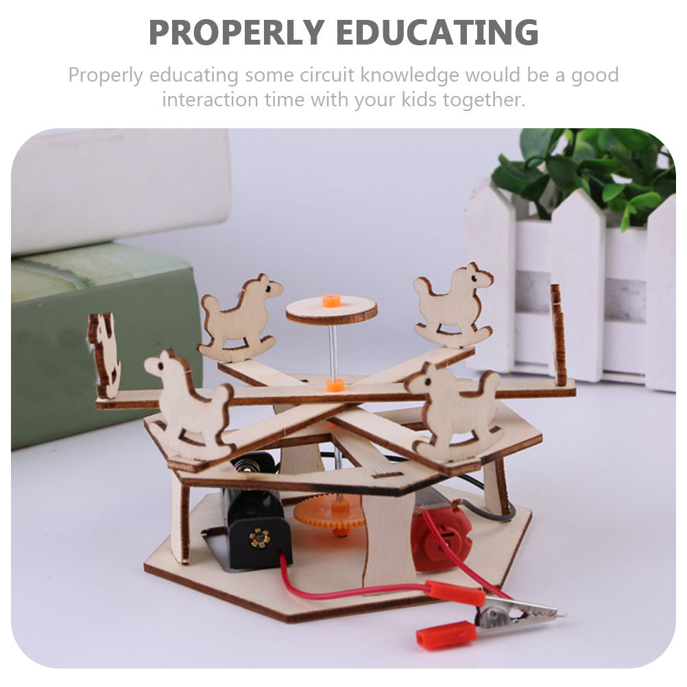 DIY Wooden Merry-Go-Round Asse - Science Project Diy reseña y precio