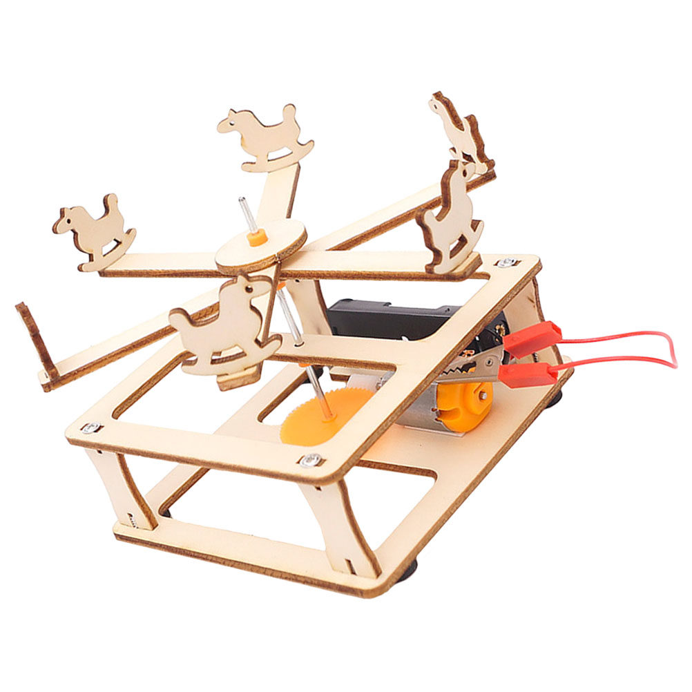 DIY Wooden Merry-Go-Round Asse - Science Project Diy reseña y precio