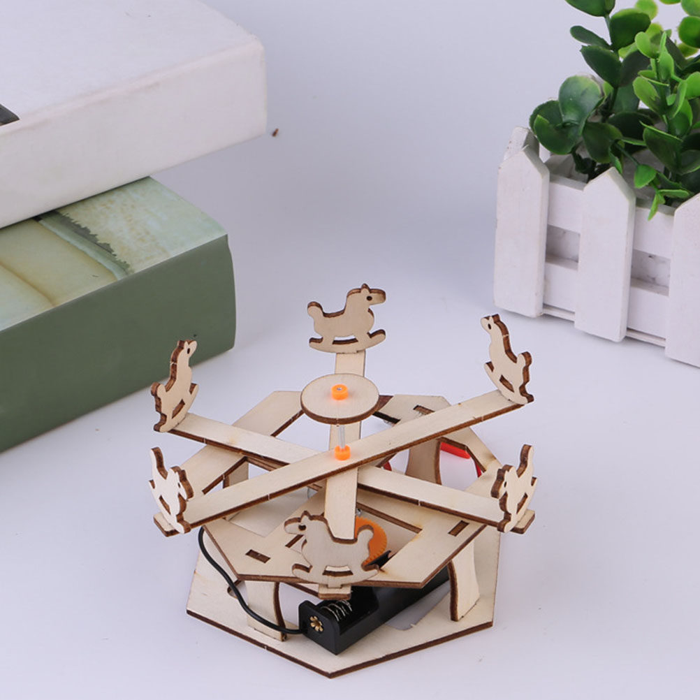 DIY Wooden Merry-Go-Round Asse - Science Project Diy reseña y precio