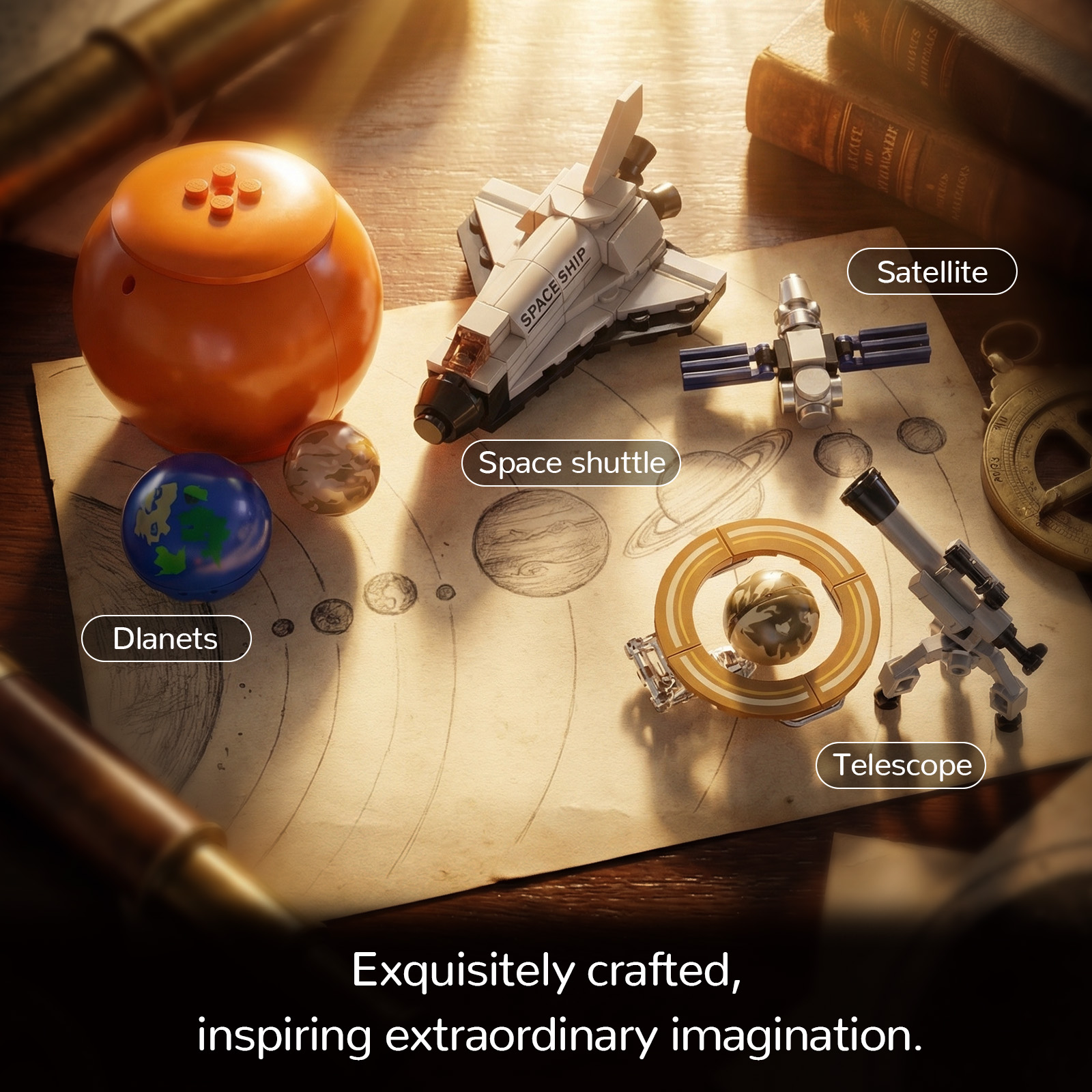 Solar System Model Building Bl - Solar System Orrery reseña y precio