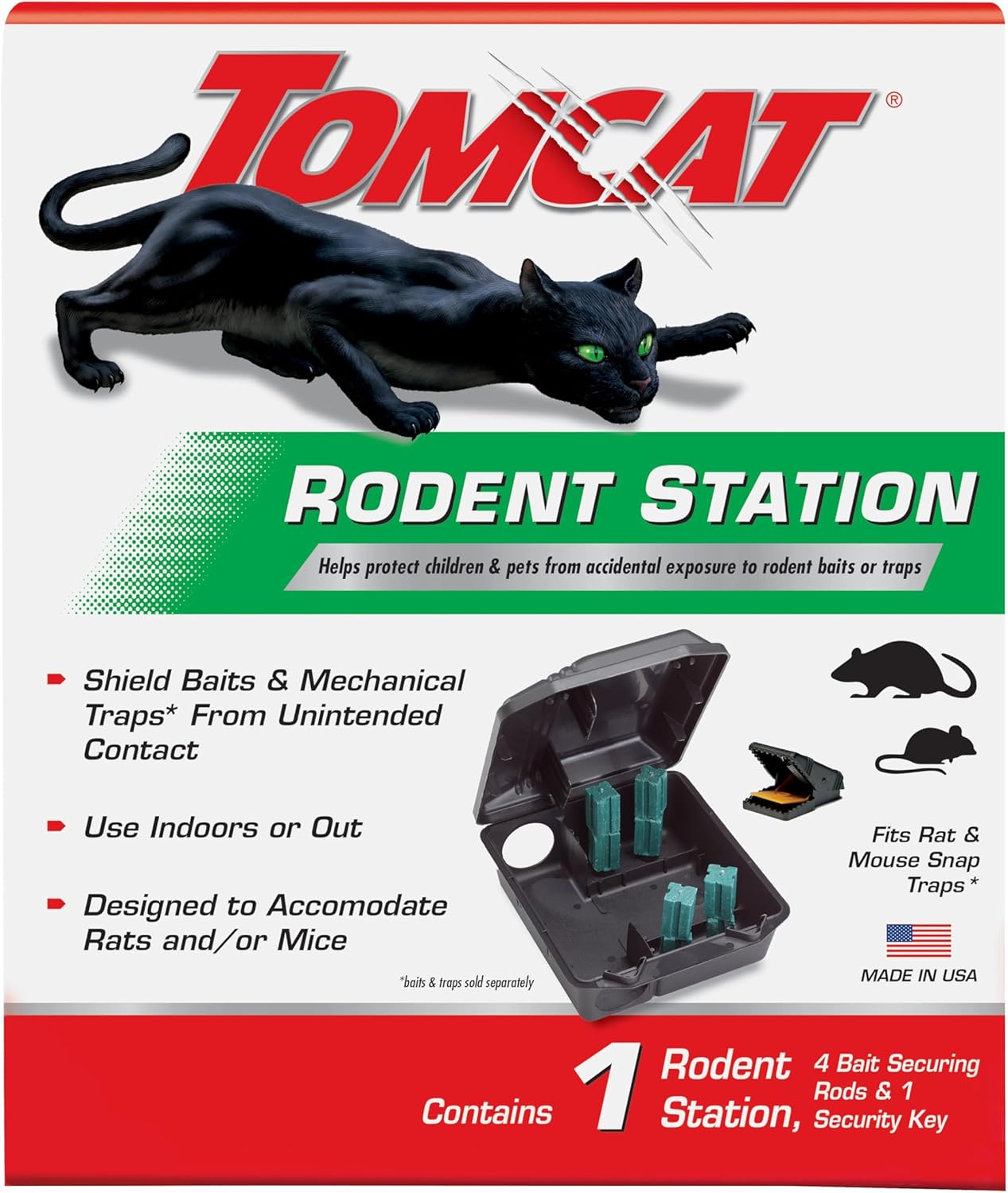 Rodent Station with 4 Bait-Sec - Weather Station Indoor reseña y precio