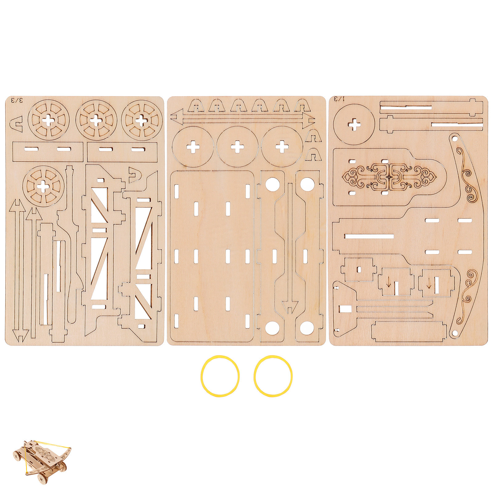 1Set Wooden Catapult Chariot D - Science Project Diy reseña y precio