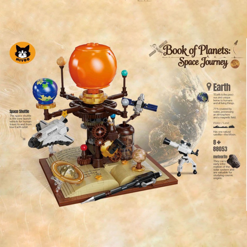 672PCS STEM Building Blocks So - Solar System Orrery reseña y precio