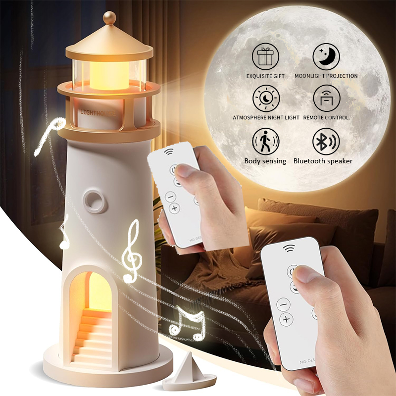 Lighthouse Ambient Light Moon  - Planetarium Projector Home reseña y precio