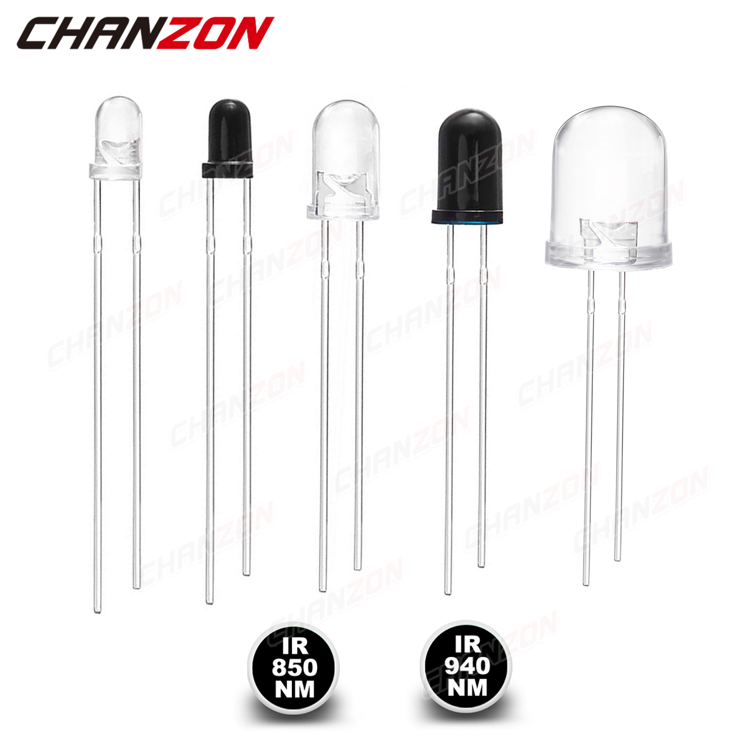 3mm 5mm 10mm IR LED Diode Tran - Hobby Is Science reseña y precio