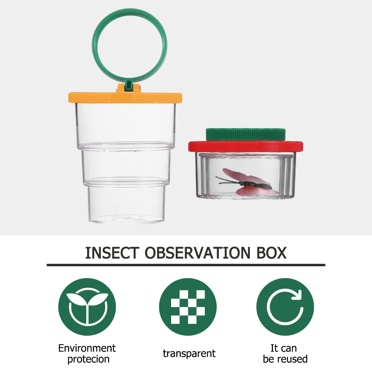 2Pcs Observation Box Bug Viewe - Science Toys reseña y precio