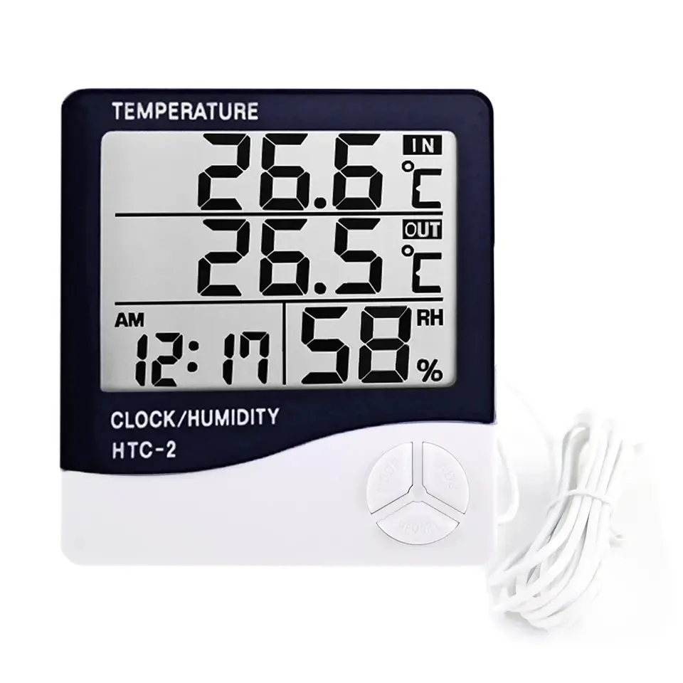 Indoor LCD Digital Thermometer - Weather Station Indoor reseña y precio