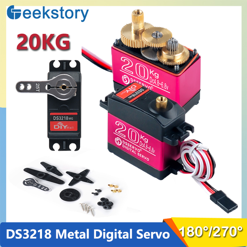 20KG Digital DS3218 Servo 180° - Robot Arm Motor reseña y precio