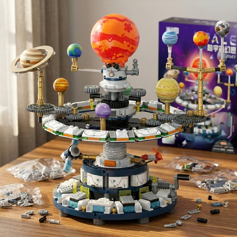 Mini Building Blocks Solar Sys - Solar System Orrery reseña y precio