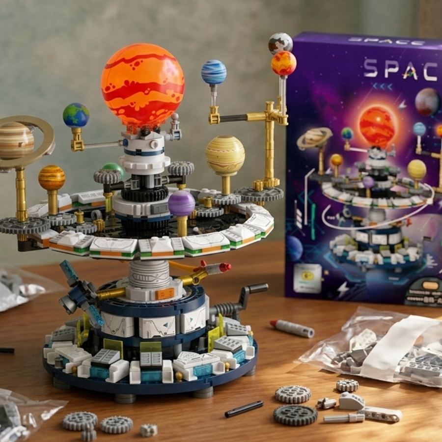Mini Building Blocks Solar Sys - Solar System Orrery reseña y precio