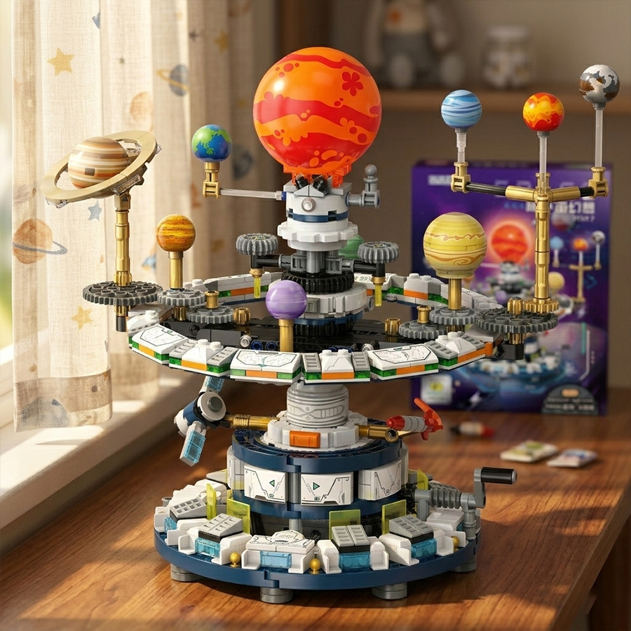 Mini Building Blocks Solar Sys - Solar System Orrery reseña y precio