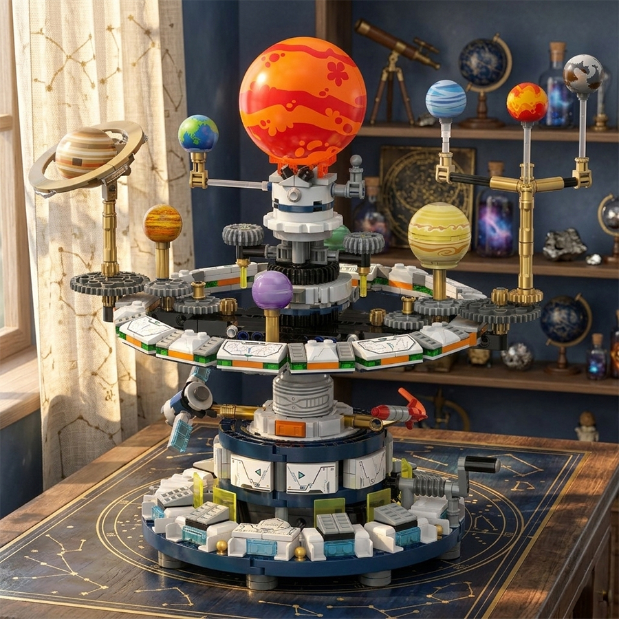 Mini Building Blocks Solar Sys - Solar System Orrery reseña y precio