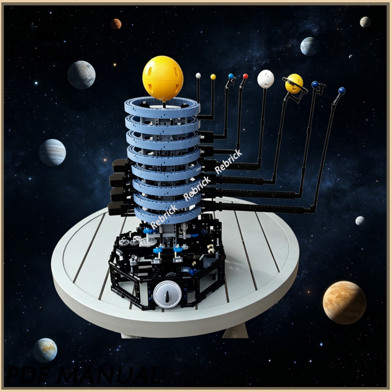 Exquisite MOC Construction Bri - Solar System Orrery reseña y precio