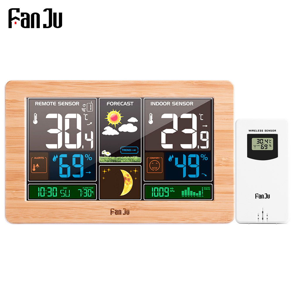 FanJu FJ3378 Digital Alarm Clo - Weather Station Indoor reseña y precio