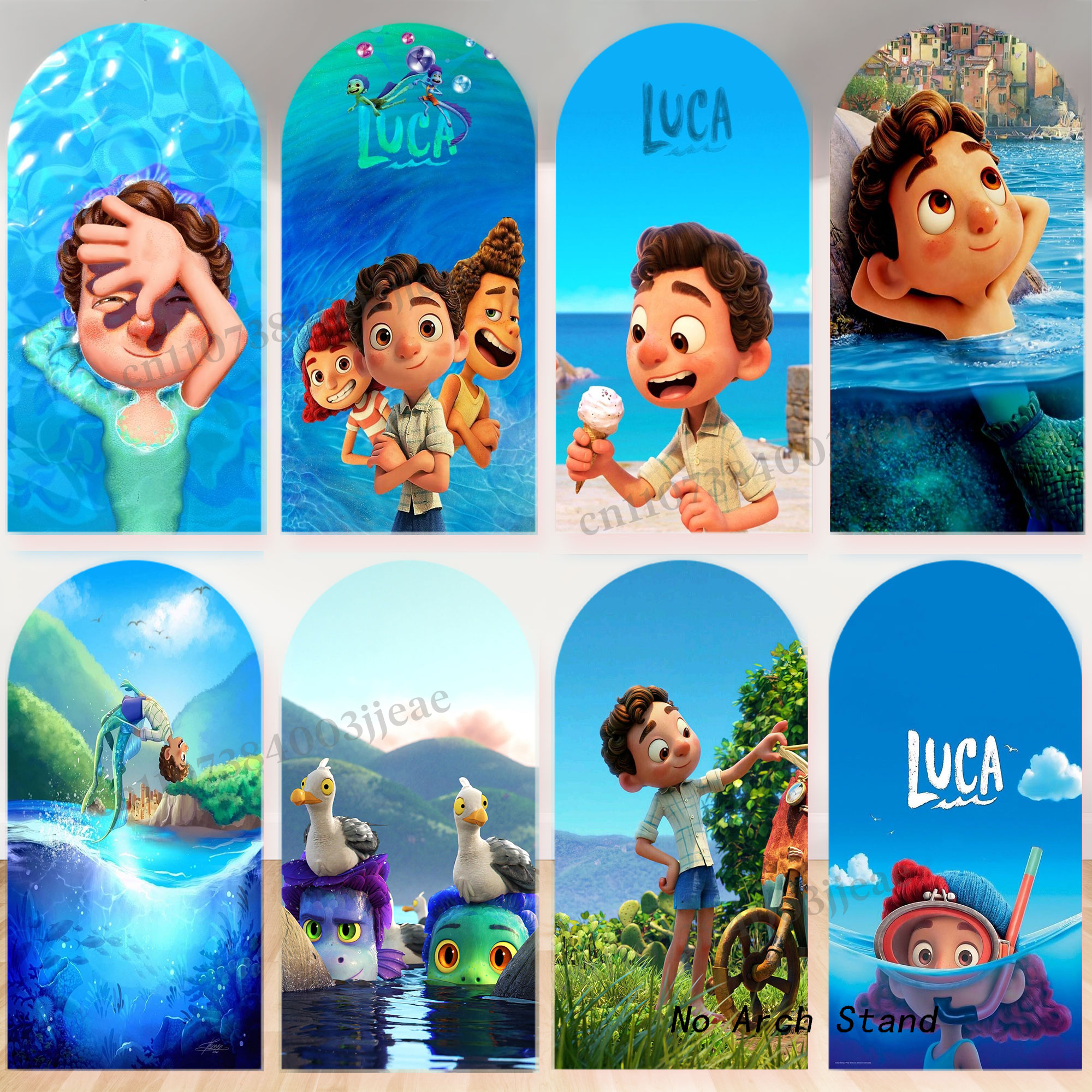 Cartoon Luca Theme Arch Backdr - Science Of Happiness reseña y precio