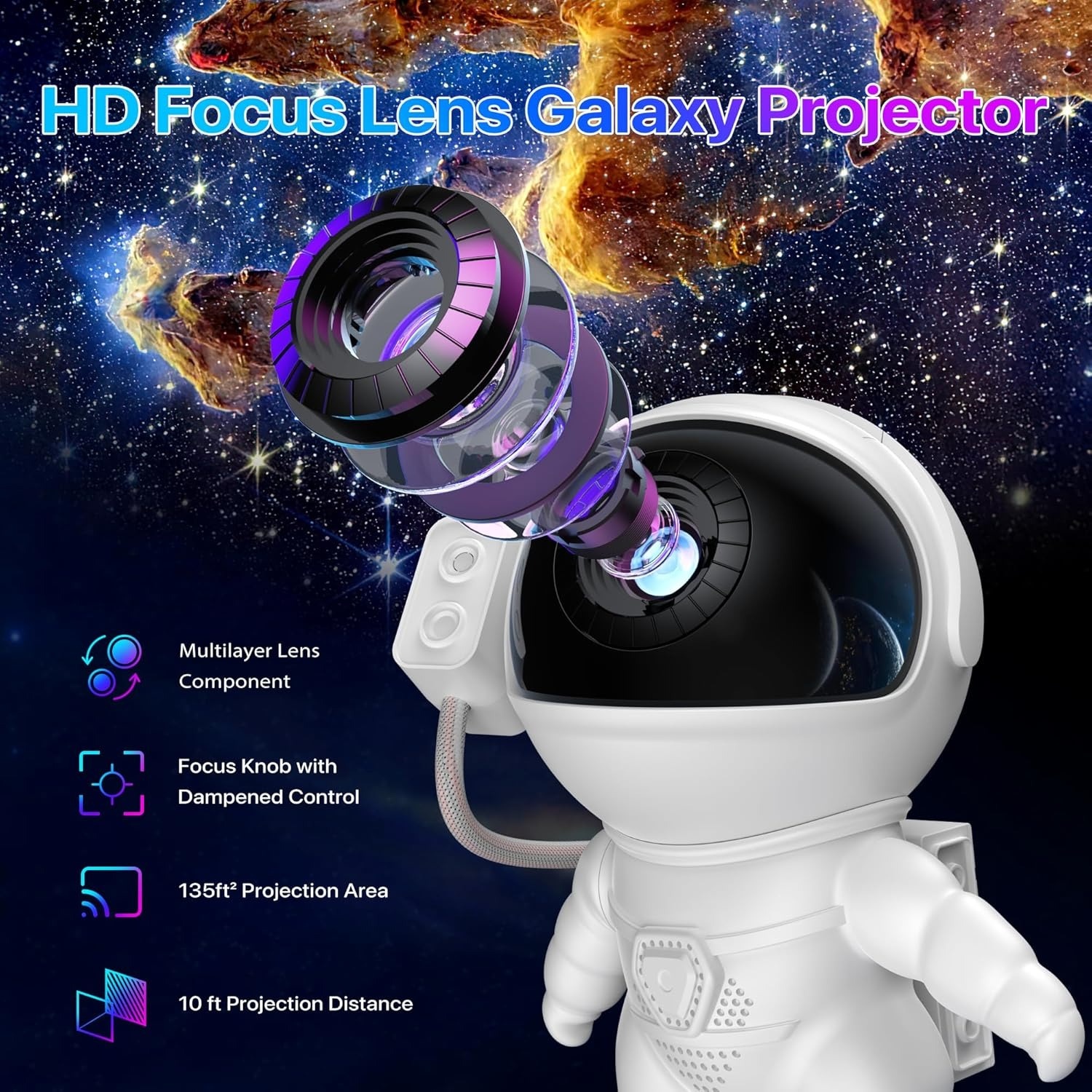 Astronaut Starry Sky Projector - Planetarium Projector Home reseña y precio