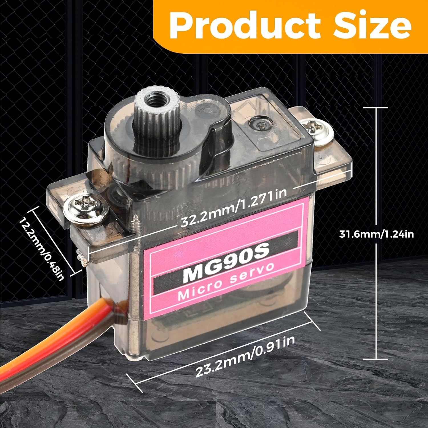 4pcs Micro Servo Metal Gear 90 - Robot Arm Motor reseña y precio