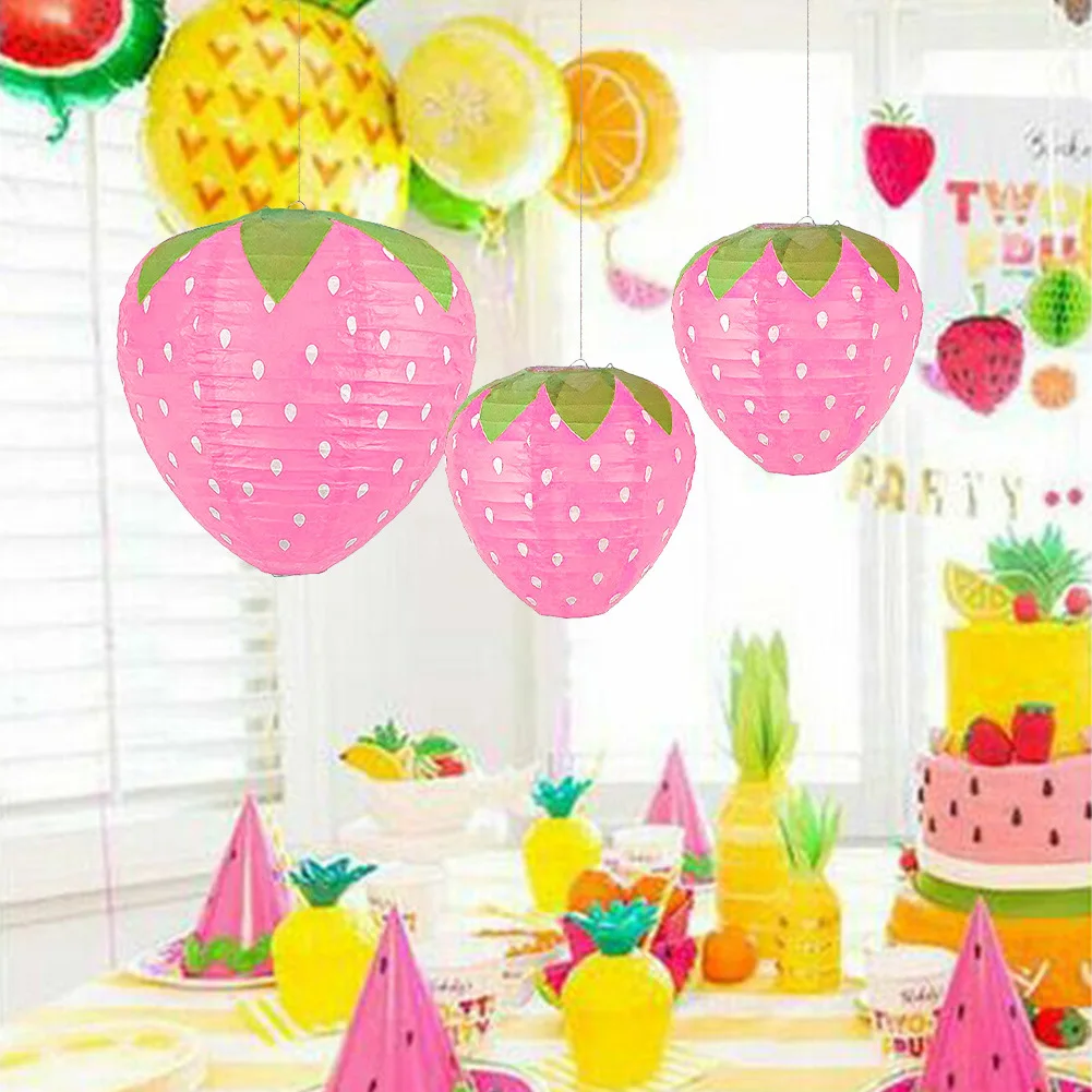 Pink Strawberry Paper Lantern  - Science Of Happiness reseña y precio